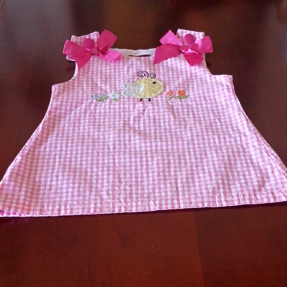 Lil Cactus Pink And White Toddler Dress